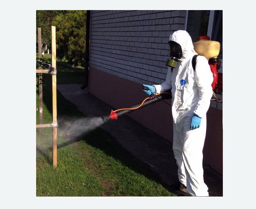 травля клещей на участке в Рузаевке